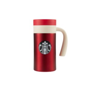 2019韓國星巴克聖誕節Newport紅色不鏽鋼隨行杯355ml