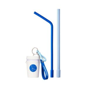 2021韓國星巴克閃亮白色杯子吸管組