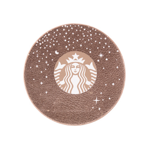 2016韓國星巴克海神女妖玫瑰金杯墊