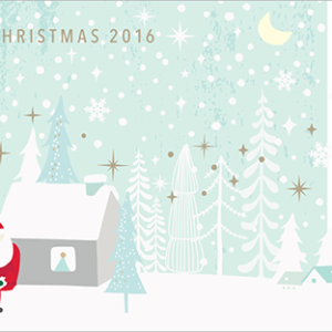 2016韓國星巴克聖誕老人隨行卡