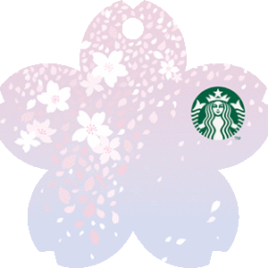 2017韓國星巴克櫻花隨行卡