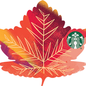 2017韓國星巴克楓葉隨行卡（一組4張）