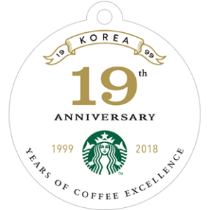 2018韓國星巴克19週年隨行卡