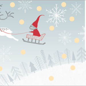 2018韓國星巴克聖誕老人雪橇隨行卡