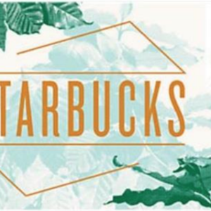 2020韓國星巴克文字標誌隨行卡
