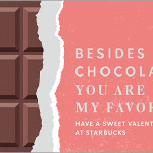 2020韓國星巴克情人節隨行卡