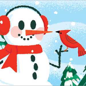 2020韓國星巴克雪人隨行卡