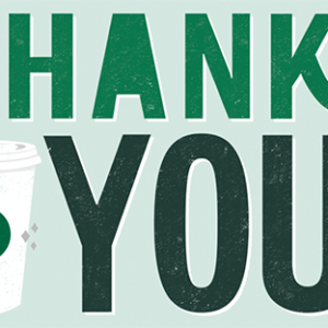 2021韓國星巴克Thank You隨行卡